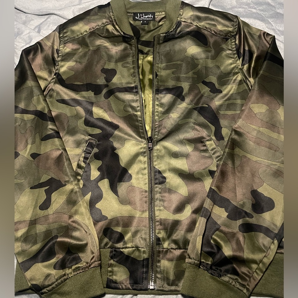 Camouflage Bomber Jacket